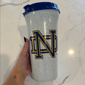 Vintage Notre Dame Lou Holtz Tumbler